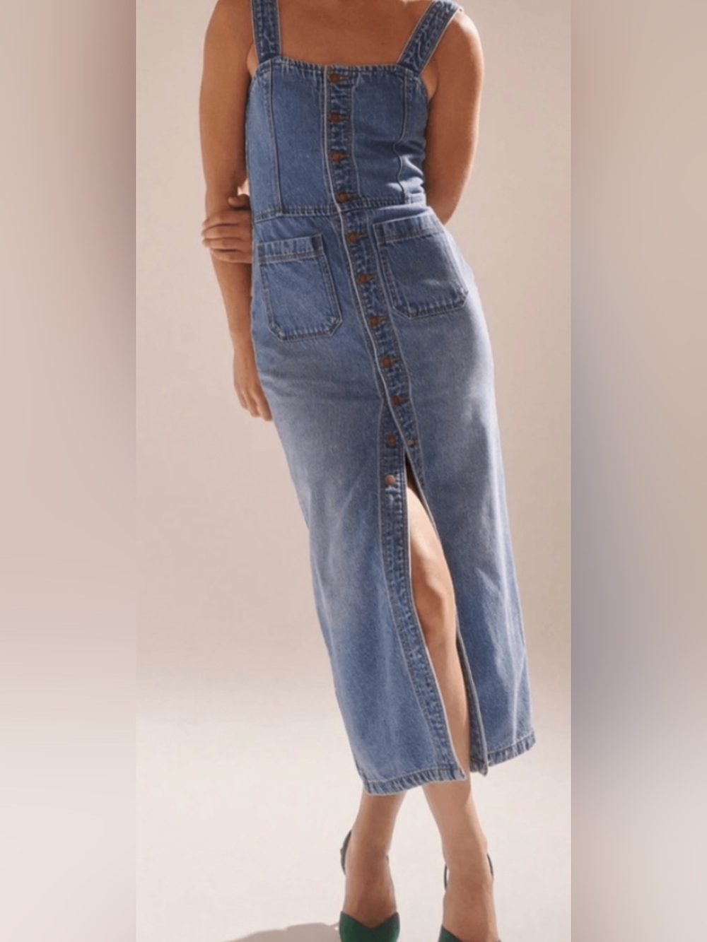 Rollas denim azure button up dress. Size 12. NWT
